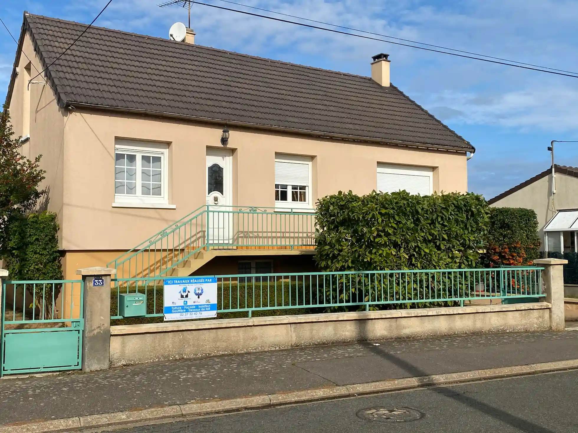 Fin de chantier isolation par l'extérieur et rénovation de façade