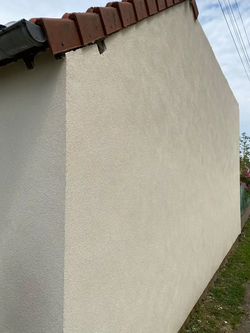 Façade ravalée avec isolation par l'extérieur