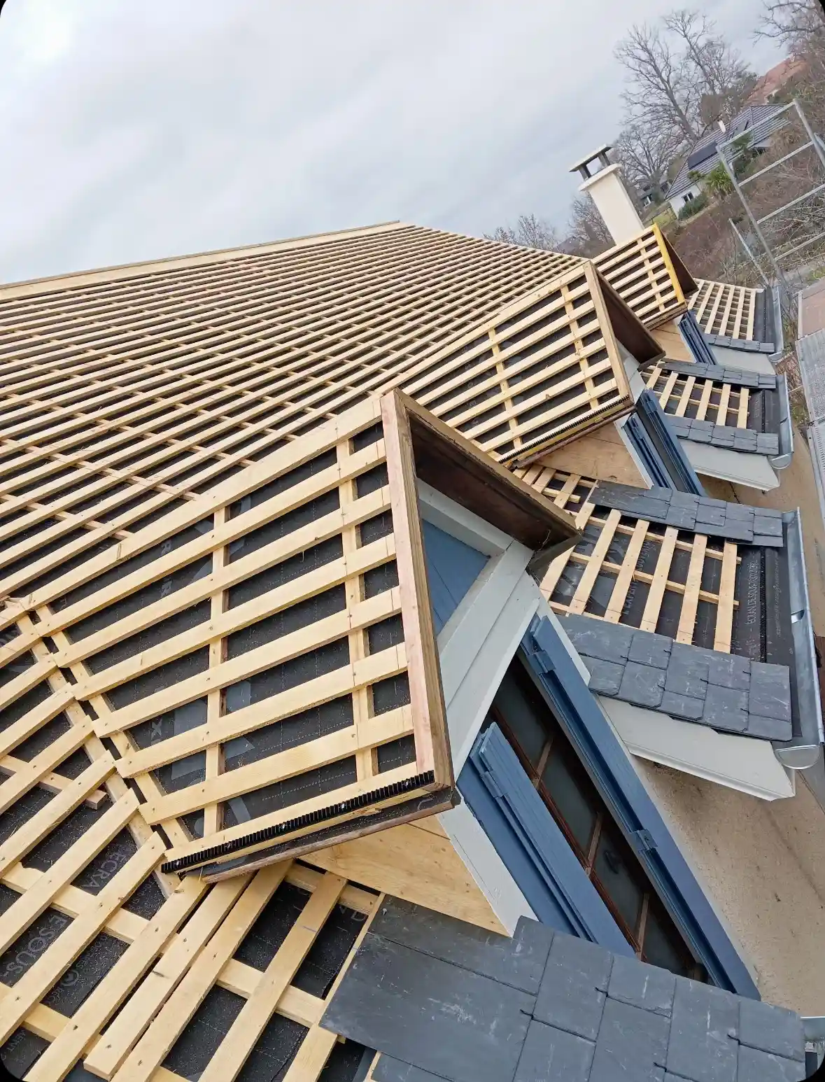 Réfection complète d'une toiture dans le 94